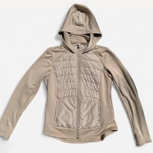 Tek Gear Beige Quilted Hooded Jacket
